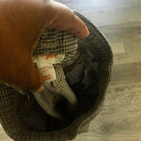 Cat and Jack Boys Gray Striped Swim Trunks Size Large 12/14 - Picture 4 of 4